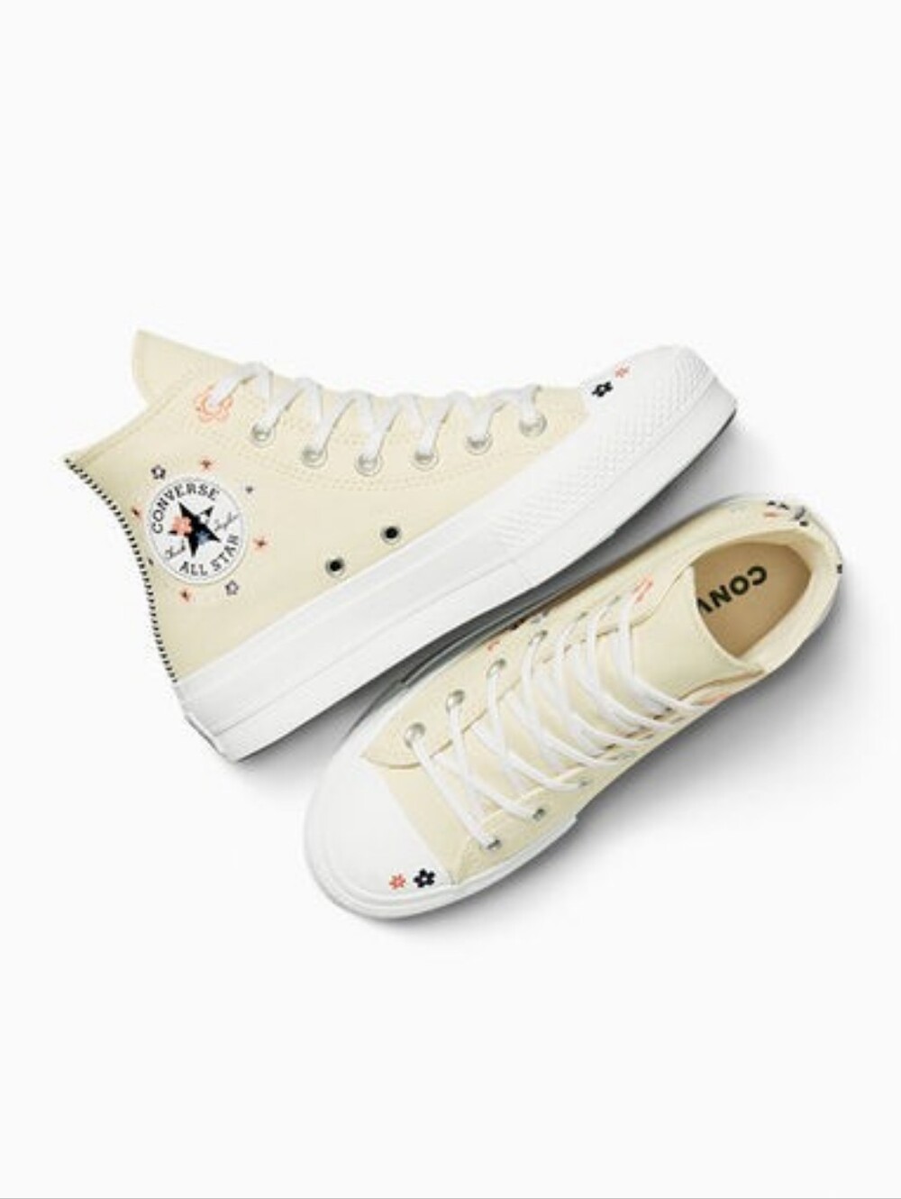 Converse Chuck Taylor Lift Platform Petite Petals Shoes Womens 10 - Picture 2 of 8